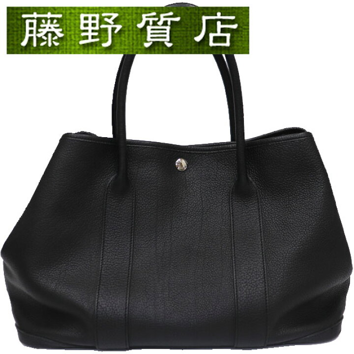 楽天市場】エルメス HERMES ガーデンパーティ PM 36C トゴ 黒 ブラック 