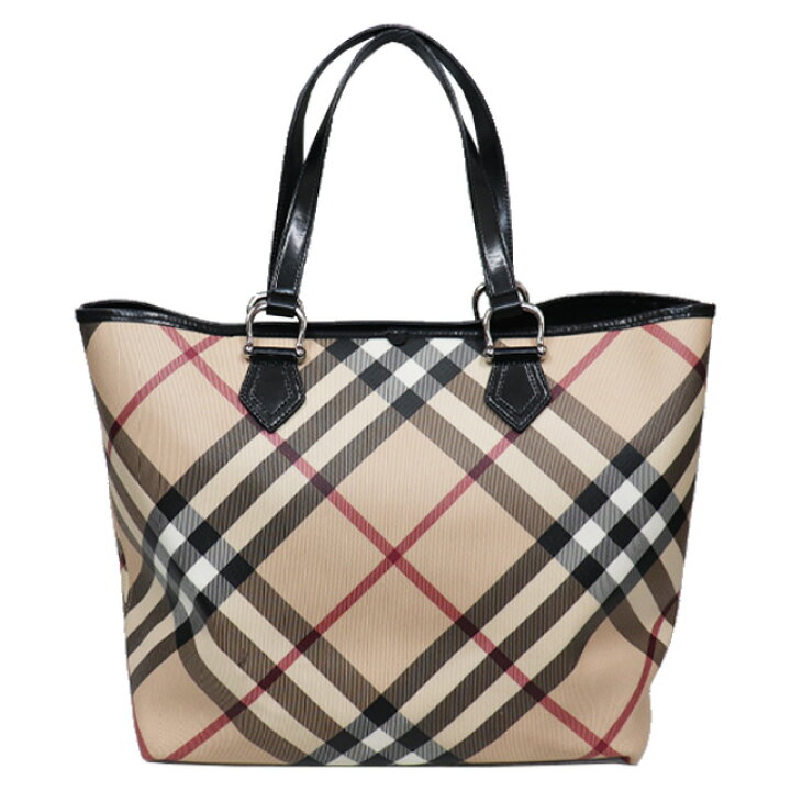 楽天市場】バーバリー BURBERRY ノバチェック トートバッグ PVC 