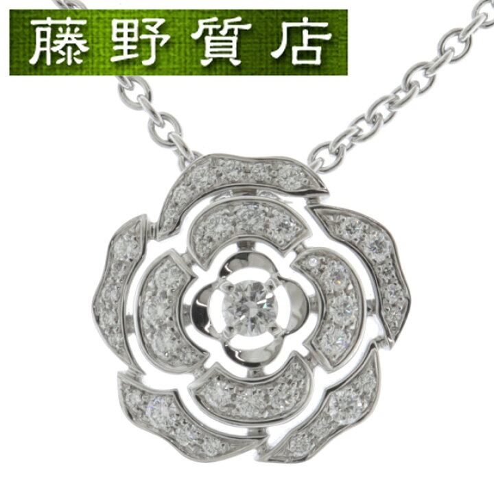 楽天市場】【美品】シャネル CHANEL カメリア ダイヤ ネックレス K18 