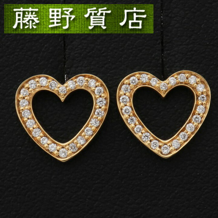 楽天市場】【美品】ティファニー TIFFANY メトロ ハート ダイヤ ピアス  