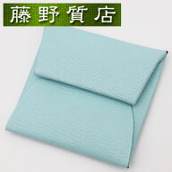 （未使用展示品）エルメス HERMES バスティア シェーブル ブルーゼファー ライトブルー シルバー金具 B刻…