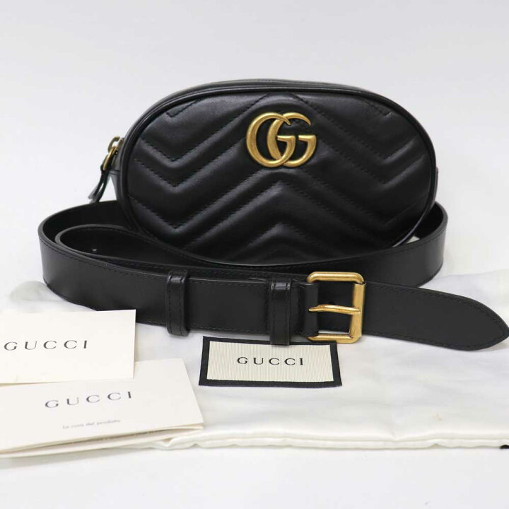 楽天市場】【美品】グッチ GUCCI GGマーモント キルティング バッグ 