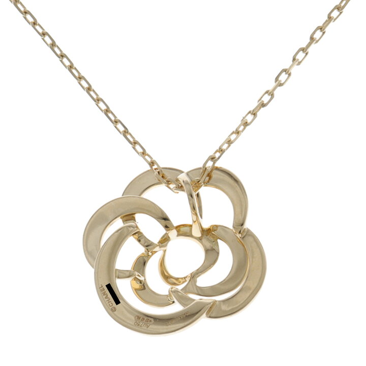 楽天市場】【美品】シャネル CHANEL カメリア ネックレス K18 YG 