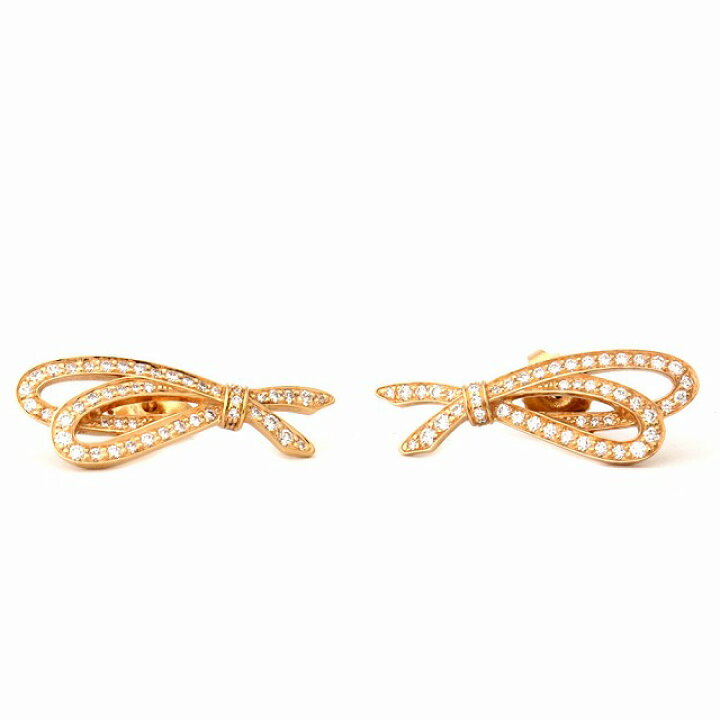 楽天市場】【美品】ティファニー TIFFANY ボウリボン ダイヤ ピアス 