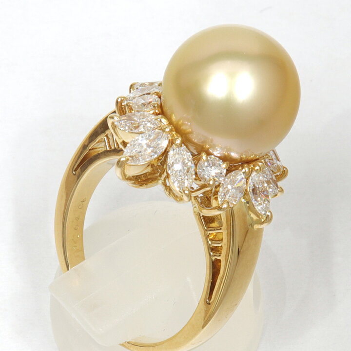 楽天市場】(新品仕上げ済) 希少 ミキモト MIKIMOTO ゴールデン パール  