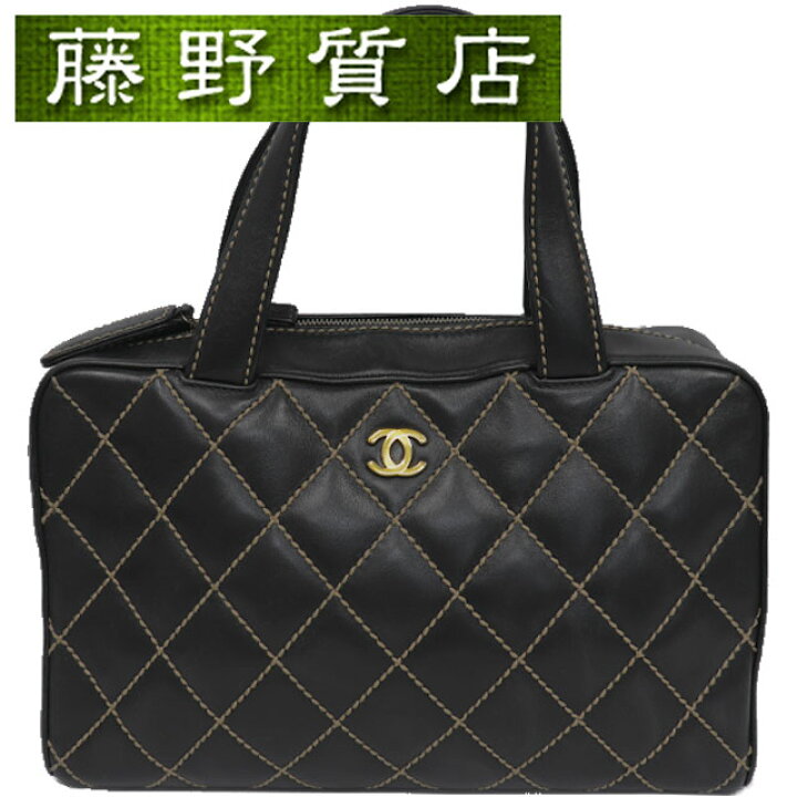 楽天市場】シャネル CHANEL ワイルドステッチ ハンドバッグ 黒 