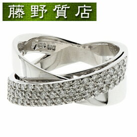 【新品仕上げ済】ポンテヴェキオ Ponte Vecchio ダイヤ リング 指輪 約13号 K18 WG × ダイヤモンド 0.56ct パヴェ 9091