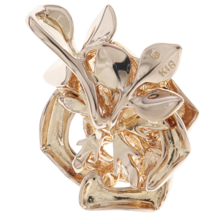 ミキモト MIKIMOTO フラワーモチーフ デザインネックレス YG イエローゴールド ペンダント パール 真珠 花 ネックレス K18 パール ルビー レディース 中古 ミキモト MIKIMOTO ベビーパール 3.7mm フラワーモチーフ ネックレス 42cm K18 WG ホワイトゴールド 750 パール VLP 90249523