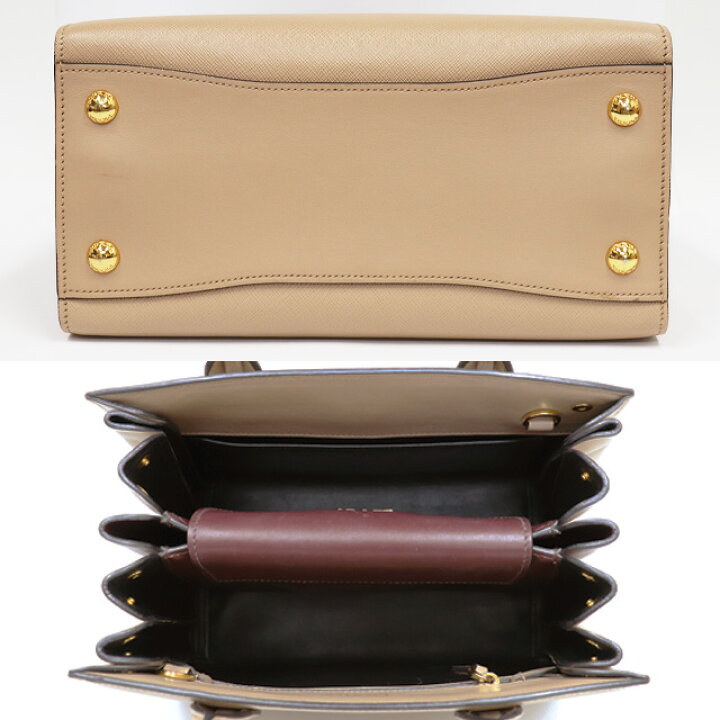 楽天市場】（美品）プラダ PRADA 2way ハンドバック ショルダー 
