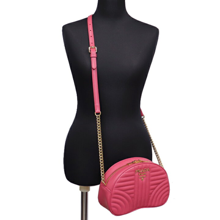 楽天市場】【美品】プラダ PRADA チェーン ショルダー バック レザー  
