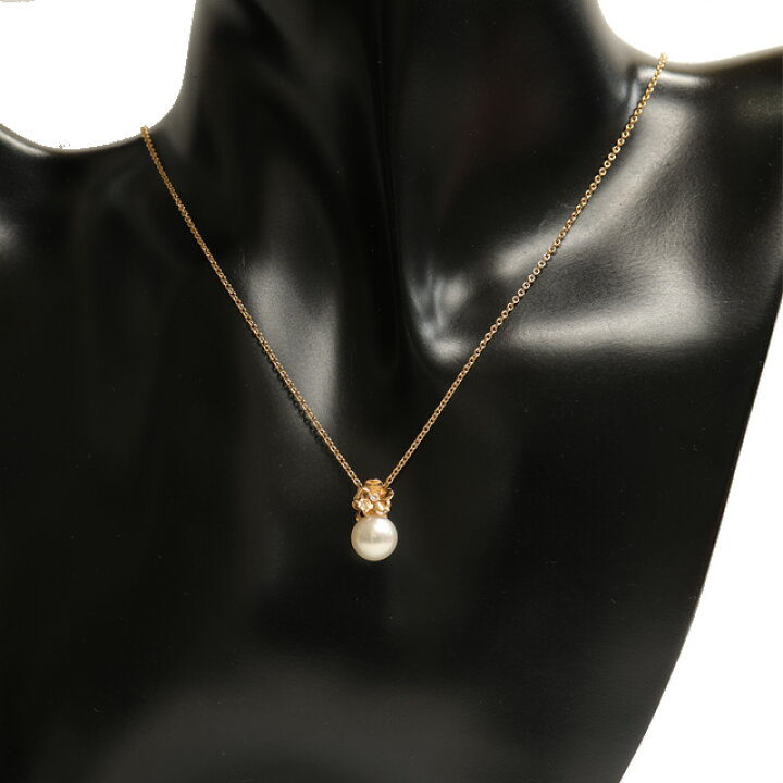 楽天市場】ミキモト MIKIMOTO パール ダイヤ ネックレス K18 PG ピンク 
