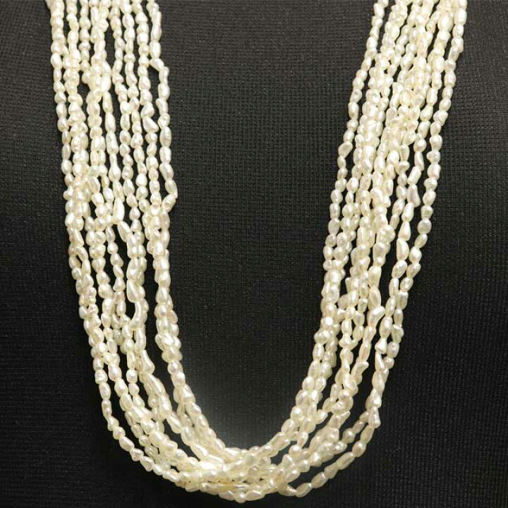 楽天市場】ミキモト MIKIMOTO 10連 淡水パール ネックレス K14 WG 