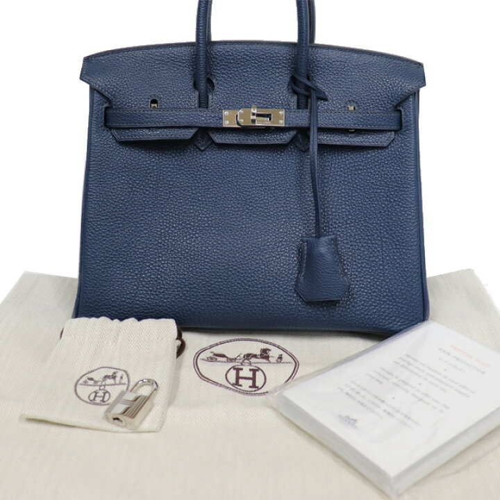 楽天市場】エルメス HERMES バーキン25 BIRKIN トゴ ネイビー ブルー系 
