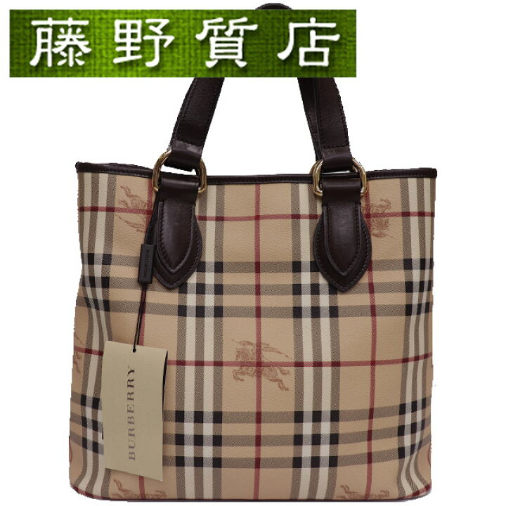 楽天市場】(美品)BURBERRY バーバリー ノバチェック トートバッグ  