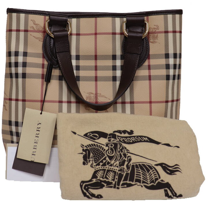楽天市場】(美品)BURBERRY バーバリー ノバチェック トートバッグ  