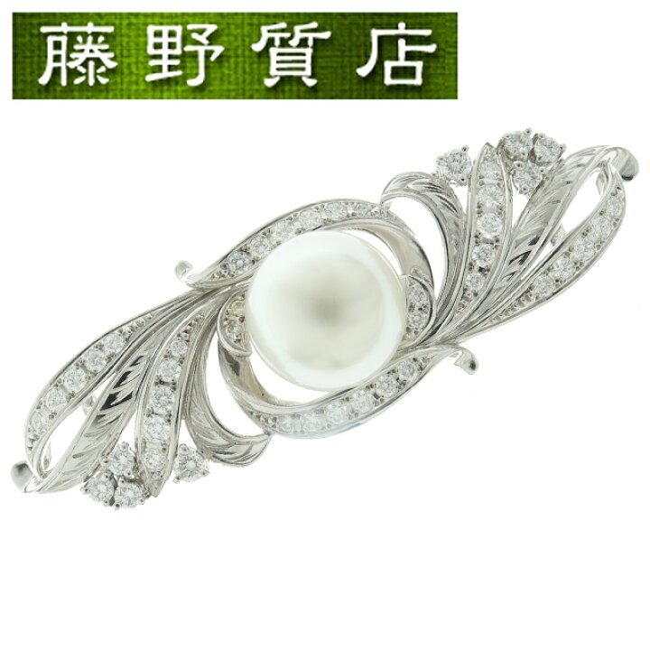 楽天市場】ミキモト MIKIMOTO パール ダイヤ 帯留め 和装小物 K18 WG  