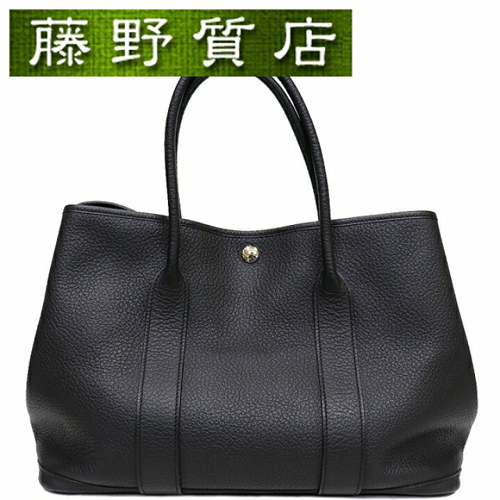 楽天市場】【美品】エルメス HERMES ガーデンパーティ PM 36c 黒  