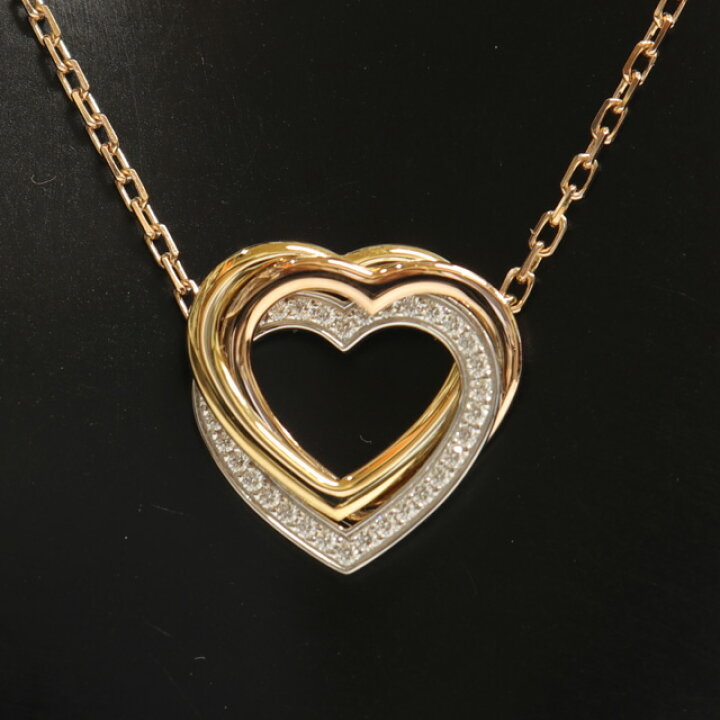 楽天市場】（美品）カルティエ CARTIER トリニティ ハート ダイヤ  