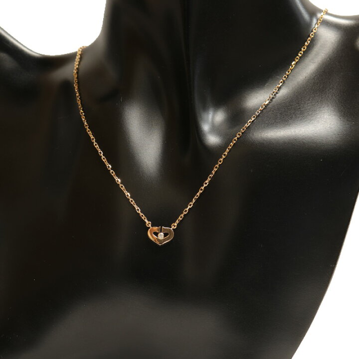 楽天市場】(美品) カルティエ CARTIER Cハート ダイヤ ネックレス 1PD  