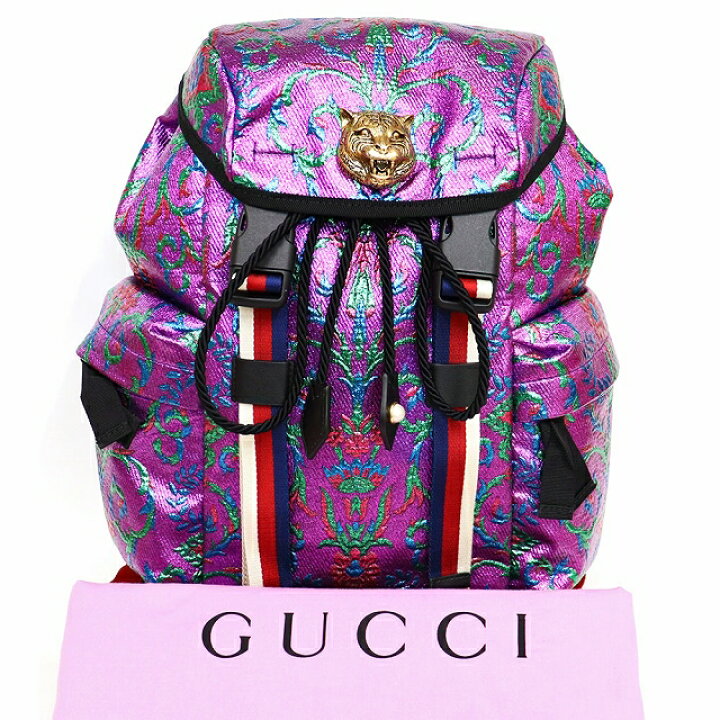 楽天市場】（美品）グッチ GUCCI ブロケードテックパック リュック 