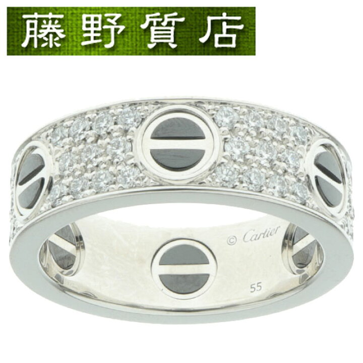楽天市場】（美品）カルティエ CARTIER ラブ パヴェ ダイヤ リング  