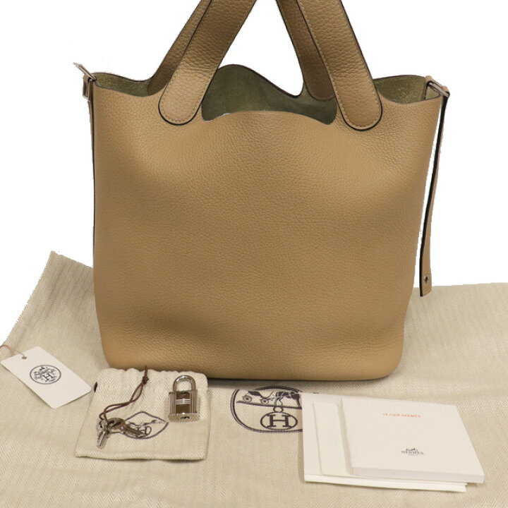 楽天市場】（美品）エルメス HERMES ピコタンロック MM トレンチ 