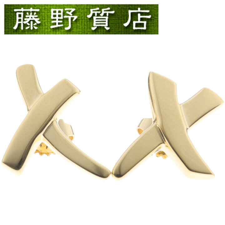 楽天市場】（新品仕上げ済）ティファニー TIFFANY キス ピアス K18 YG 