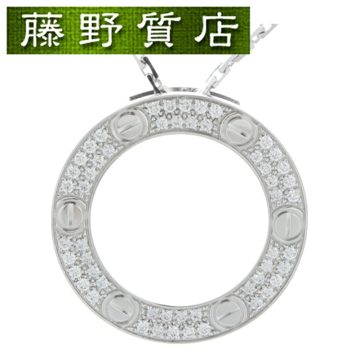 楽天市場】【美品】カルティエ CARTIER LOVE ラブネックレス パヴェ  