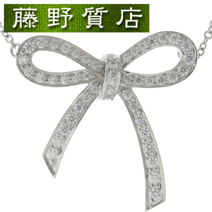 楽天市場】【新品仕上げ済】 ティファニー TIFFANY ボウ リボン ダイヤ  