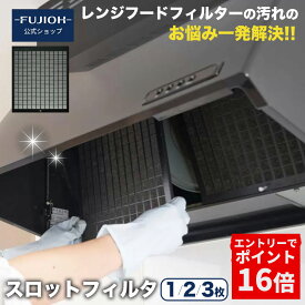 【エントリーでP16倍】レンジフード / 換気扇 フィルター スロットフィルタ 交換 1枚 2枚 3枚入り レンジフィルター レンジフード交換用フィルター レンジフード用フィルター スロットフィルター フィルタ レンジフードフィルター 純正品 【対応機種: BDR 等】【F341】