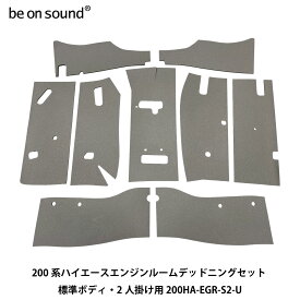 be on sound (美音サウンド) 200系ハイエース エンジンルーム防音・断熱セット 200HA-EGRD-U-PR