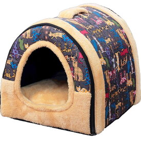 300円OFFクーポン犬 ベッド 猫 ベッド かわいい愛犬の一戸建て テント型ベッド 被毛を保ちます 犬 猫 ベッドテントベッド テント型 アイドッグ クッション マット ハウス ドーム ペットベット 犬のベッド 猫のベッド ペット用寝袋 DJIJH