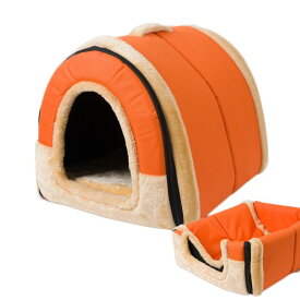 300円OFFクーポン犬小屋 ドッグハウス ペットハウス テント型 耐噛み 防水 爪とぎ 大型犬 暖かい 洗える クッション 猫 犬の家 サラサラ コンフォート 通年タイプ 寒さ対策 丸洗い 厚め 手提げ 防水 無毒無味 ペットグッズ 小型犬 中型犬 大型犬 DJIJH