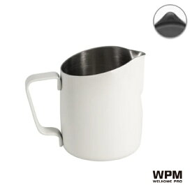 WPM ミルクピッチャー シャープスパウト 300mL マットホワイト HC7127MW ステンレス製 ミルク ピッチャー ジャグ ステンレス カプチーノ カフェラテ コーヒー ラテアート 道具 マット ホワイト 白 ミルクジャグ ミルクフォーマー エスプレッソマシン カップ おしゃれ