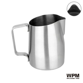 WPM ミルクピッチャー ラウンドスパウト 450mL シルバー HC7106ST ミルク ピッチャー ステンレス製 ステンレス ミルクジャグ ラテアート 道具 ミルクポット カプチーノ カフェラテ コーヒー スチーム エスプレッソマシン おしゃれ 割れない ミルク入れ 容器 目盛り付き