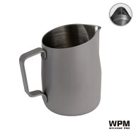 WPM ミルクピッチャー ワイドスパウト 450mL シンディーグレー HC7122GY ミルク ラテ ステンレス ジャグ …