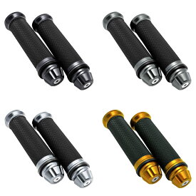 nakira 感触抜群! カスタム バイク グリップ バーエンド 付属 アルミ ハンドル φ 22.2 mm 341