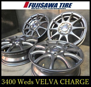 �y3400�zJ������������Weds VELVA CHARGE �z�C�[����14x4.5J 4�� PCD100 +45��4�{ 3400