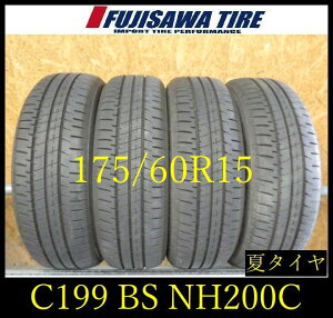 �yC199�zE������������2021/22�N�� ��7���R��BS ECOPIA NH200C��175/60R15��4�{ C199-26