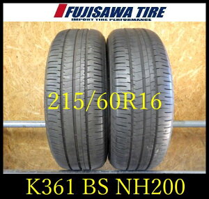 �yK361�z ����������2023�N�� ��8���R��BS ECOPIA NH200C��215/60R16��2�{ �yK361�z