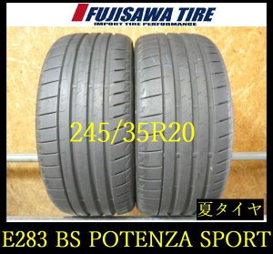�yE283�zG������������2024�N���� ��8���R��BS POTENZA SPORT��245/35R20��2�{ E283-26
