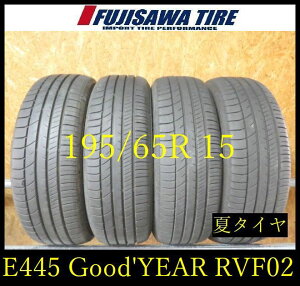 �yE445�zE������������2025�N���� ��8~8.5���R��Good'YEAR EfficientGrip RVF02��195/65R15��4�{ E445-26