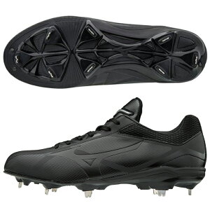 PRIMEBUDDY【ミズノ/Mizuno】【野球・ソフト】金具スパイク合成樹脂底埋め込み(11GM182000)ブラック×ブラック