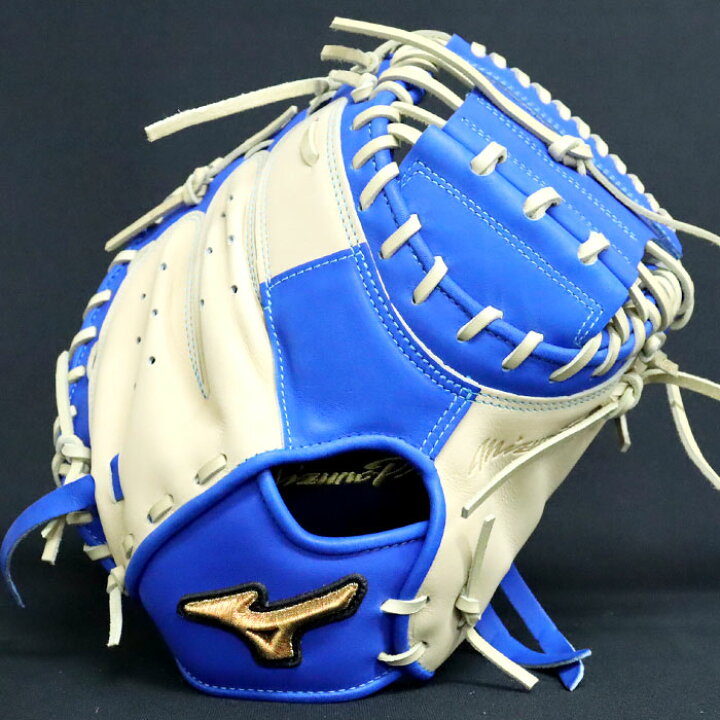 ミズノ 青ビュー 大人用 野球 グローブ キャッチャーミット 使用感有り 