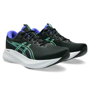 �싅 �A�V�b�N�X �����j���O�V���[�Y GEL-EXCITE 11 asics �����j���O �g���[�j���O �X�|�[�c �����Y �V���[�Y �����j���O�V���[�Y ���� �����V���[ �}���\�� �W���M���O Black/Vital Green (1011C080-004)