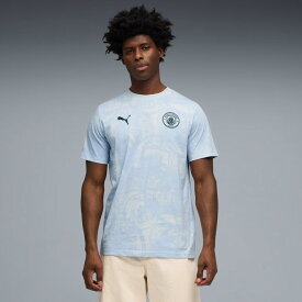 【特価】プーマ マンチェスターシティ フットボールカルチャー AOP 半袖 Tシャツ PUMA サッカー フットサル シャツ メンズ クラブチーム スポーツ カジュアル (785788-08)