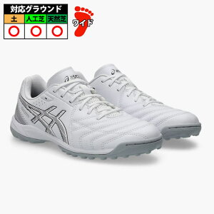 �A�V�b�N�X �J���`�F�b�g WD 9 TF asics �T�b�J�[ �t�b�g�T�� �g���[�j���O�V���[�Y �g���V���[ ���C�h �^�[�t ��l White/Gunmetal (1113A038-103)