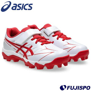 �싅 �A�V�b�N�X �W���j�A�|�C���g�X�p�C�N STAR SHINE S 3 asics �싅�V���[�Y �싅�X�p�C�N �x���g�^�C�v �R�^�C�v ���ǂ� ���N�싅 �W���j�A�싅 ���w�� White/Red (1124A011-101)