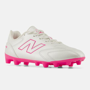 �j���[�o�����X 442 Team Jnr HG/AG V3 NewBalance �T�b�J�[�X�p�C�N �V���[�Y �y �l�H�� �W���j�A Jr �L�b�Y �q�� WHITE (Y43H93FW)