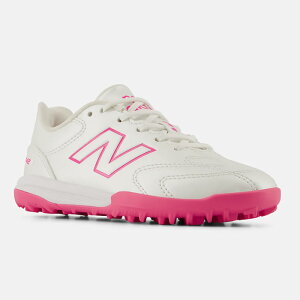 �j���[�o�����X 442 Team Jnr TF V3 NewBalance �T�b�J�[ �t�b�g�T�� �g���[�j���O�V���[�Y �g���V���[ �l�H�� �^�[�t �W���j�A Jr �L�b�Y �q�� WHITE/PINK (Y43T58XW)